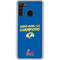 NFL Super Bowl LVI Champions Rams Galaxy A21 Clear Case