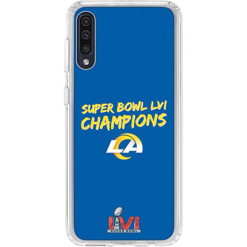 NFL Super Bowl LVI Champions Rams Galaxy A50 Clear Case