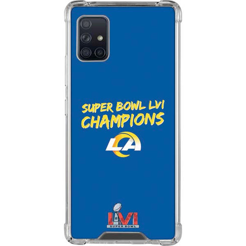 NFL Super Bowl LVI Champions Rams Galaxy A51 5G Clear Case