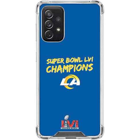 NFL Super Bowl LVI Champions Rams Galaxy A72 5G Clear Case