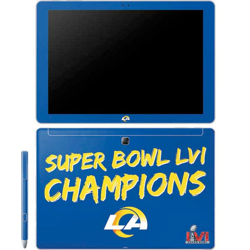 NFL Super Bowl LVI Champions Rams Galaxy Book 12in Skin