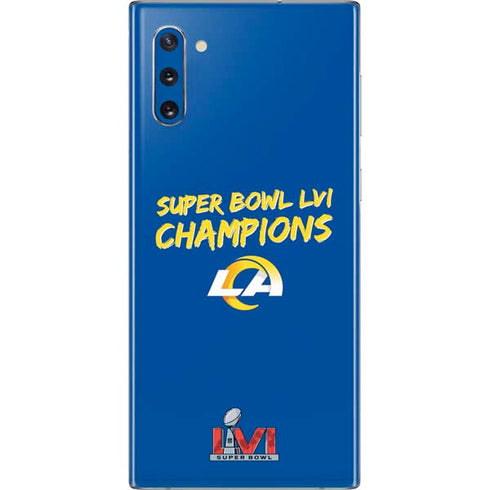 NFL Super Bowl LVI Champions Rams Galaxy Note 10 Skin
