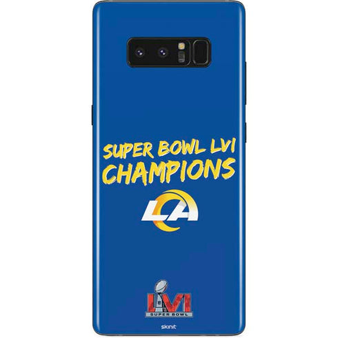 NFL Super Bowl LVI Champions Rams Galaxy Note 8 Skin
