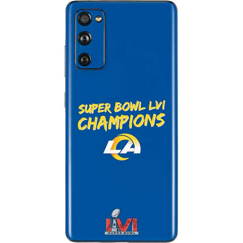 NFL Super Bowl LVI Champions Rams Galaxy S20 Fan Edition Skin