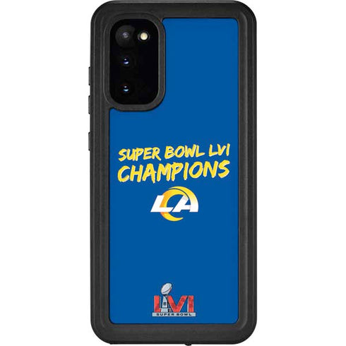 NFL Super Bowl LVI Champions Rams Galaxy S20 Waterproof Case