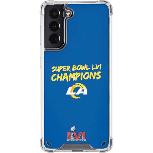 NFL Super Bowl LVI Champions Rams Galaxy S21 5G Clear Case