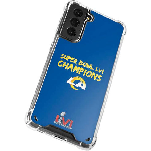 NFL Super Bowl LVI Champions Rams Galaxy S21 5G Clear Case