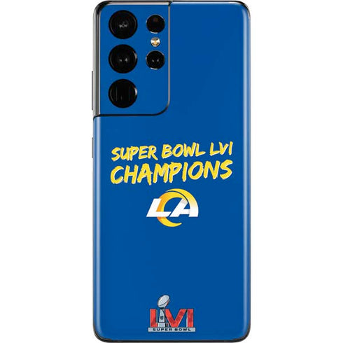 NFL Super Bowl LVI Champions Rams Galaxy S21 Ultra 5G Skin