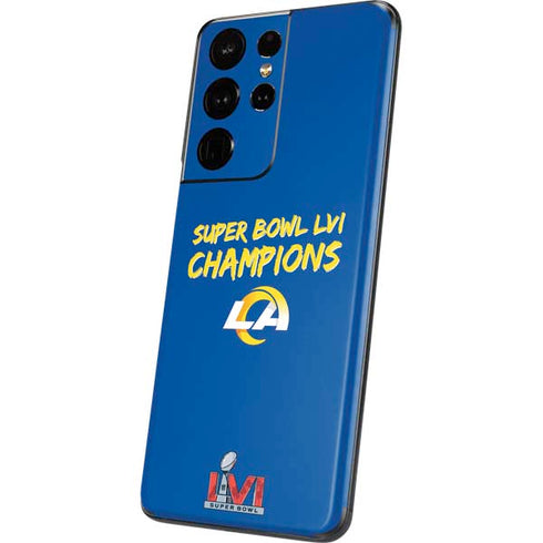 NFL Super Bowl LVI Champions Rams Galaxy S21 Ultra 5G Skin
