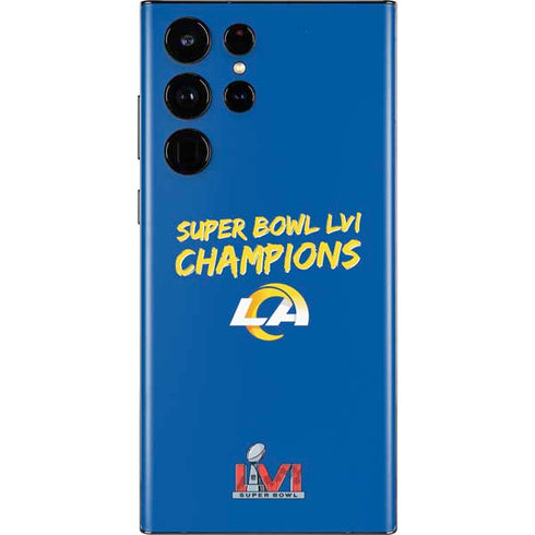 NFL Super Bowl LVI Champions Rams Galaxy S22 Ultra Skin