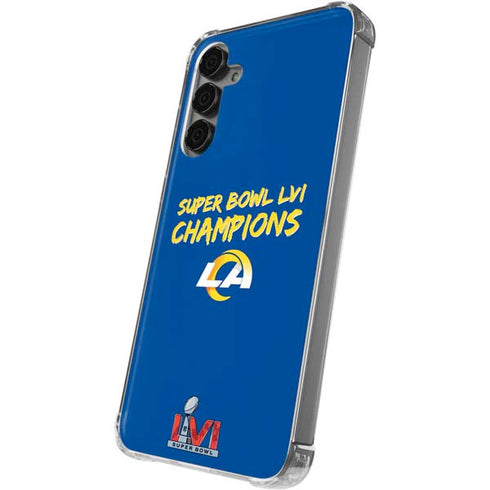 NFL Super Bowl LVI Champions Rams Galaxy S24 Plus Clear Case