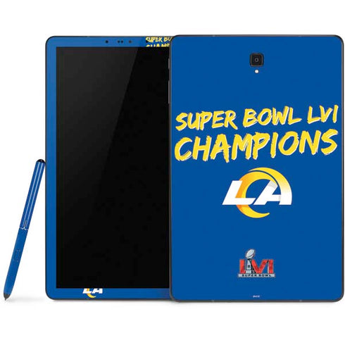 NFL Super Bowl LVI Champions Rams Samsung Galaxy Tab Skin