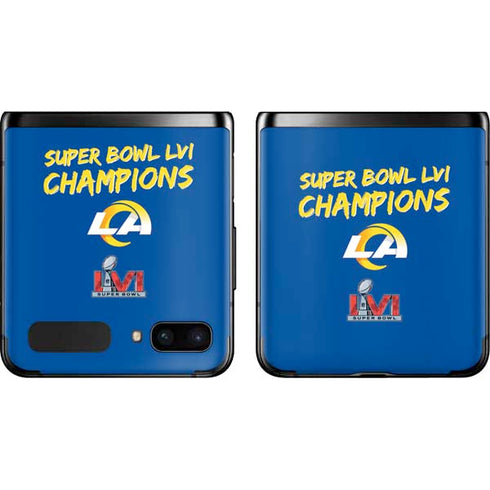 NFL Super Bowl LVI Champions Rams Galaxy Z Flip Skin