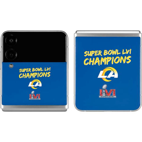 NFL Super Bowl LVI Champions Rams Galaxy Z Flip4 5G Skin