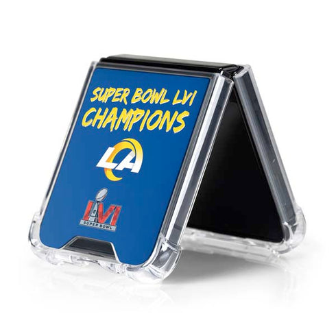NFL Super Bowl LVI Champions Rams Galaxy Z Flip5 5G Clear Case