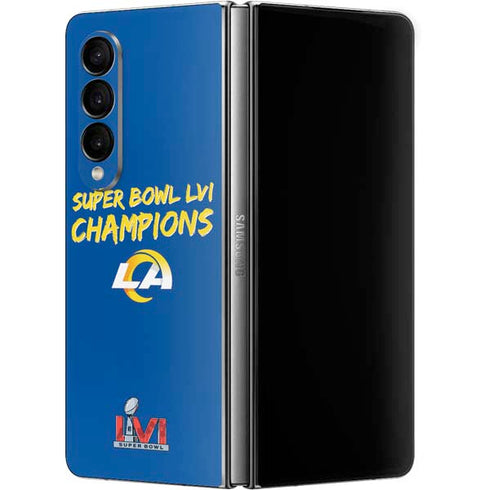 NFL Super Bowl LVI Champions Rams Galaxy Z Fold4 5G Skin