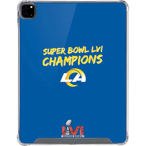 NFL Super Bowl LVI Champions Rams iPad Pro 12.9in (2020) Clear Case