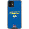 NFL Super Bowl LVI Champions Rams iPhone 12 Clear Case