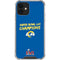 NFL Super Bowl LVI Champions Rams iPhone 12 Mini Clear Case