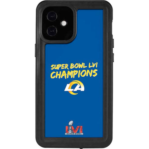 NFL Super Bowl LVI Champions Rams iPhone 12 Mini Waterproof Case