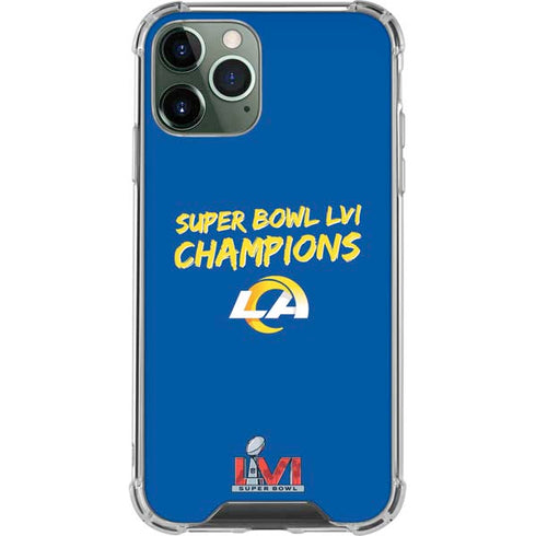 NFL Super Bowl LVI Champions Rams iPhone 12 Pro Clear Case