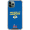 NFL Super Bowl LVI Champions Rams iPhone 12 Pro Clear Case
