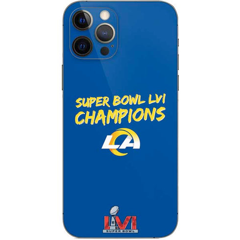 NFL Super Bowl LVI Champions Rams iPhone 12 Pro Skin