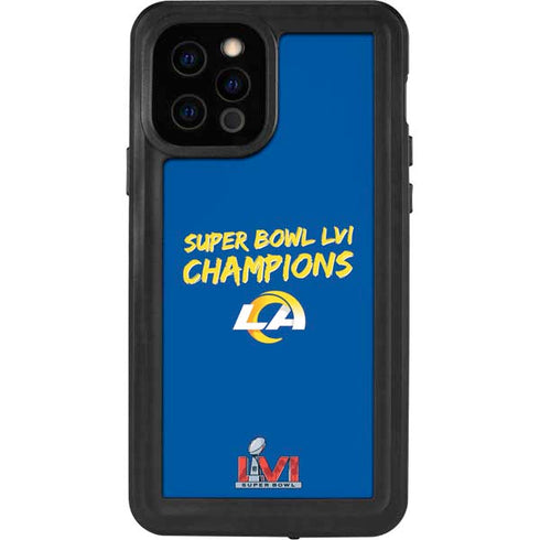 NFL Super Bowl LVI Champions Rams iPhone 12 Pro Waterproof Case