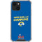 NFL Super Bowl LVI Champions Rams iPhone 13 Mini Clear Case