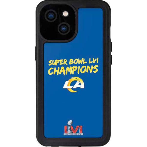 NFL Super Bowl LVI Champions Rams iPhone 13 Mini Waterproof Case