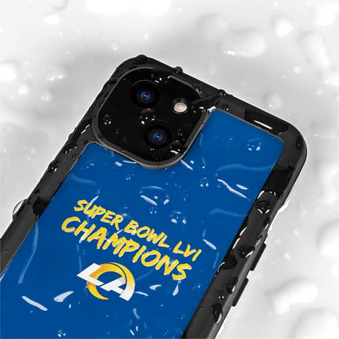 NFL Super Bowl LVI Champions Rams iPhone 13 Mini Waterproof Case