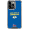 NFL Super Bowl LVI Champions Rams iPhone 13 Pro Clear Case