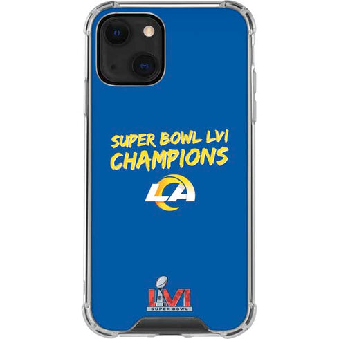 NFL Super Bowl LVI Champions Rams iPhone 14 Plus Clear Case