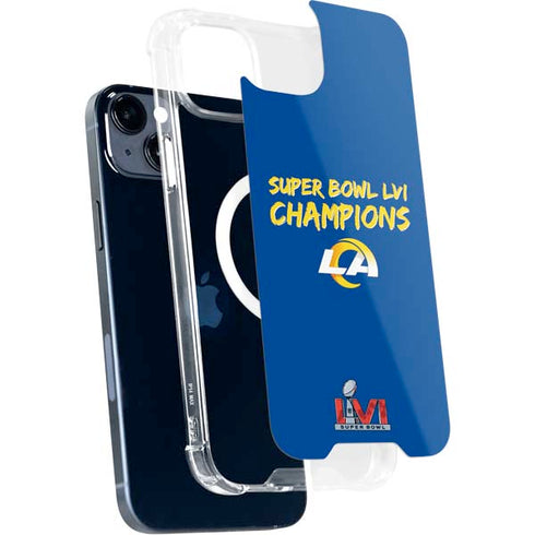 NFL Super Bowl LVI Champions Rams iPhone 15 Plus MagSafe Case