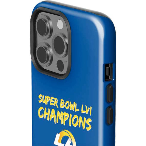 NFL Super Bowl LVI Champions Rams iPhone 15 Pro Impact Case