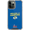 NFL Super Bowl LVI Champions Rams iPhone 15 Pro Max Clear Case