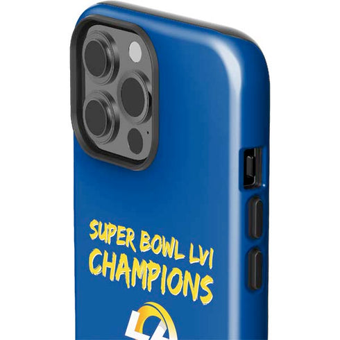 NFL Super Bowl LVI Champions Rams iPhone 15 Pro Max Impact Case