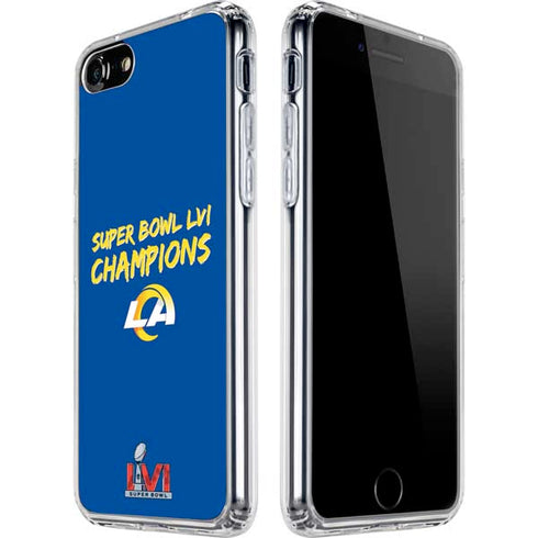 NFL Super Bowl LVI Champions Rams iPhone SE (2nd & 3rd Gen) Clear Case