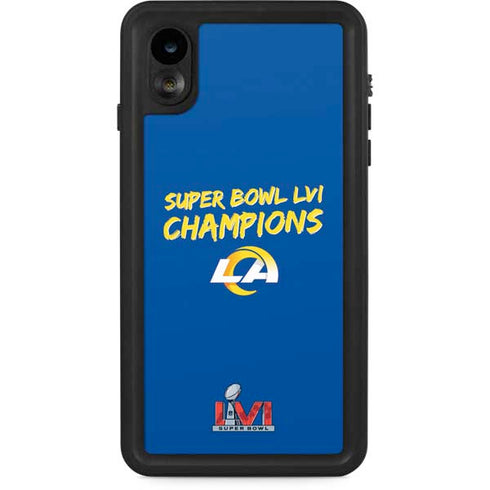 NFL Super Bowl LVI Champions Rams iPhone XR Waterproof Case