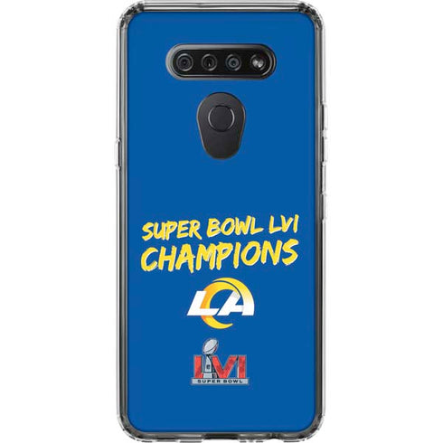 NFL Super Bowl LVI Champions Rams LG K51/Q51 Clear Case