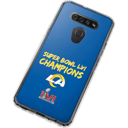 NFL Super Bowl LVI Champions Rams LG K51/Q51 Clear Case