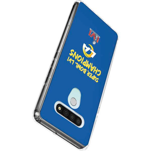NFL Super Bowl LVI Champions Rams LG Stylo 6 Clear Case