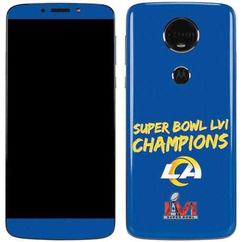 NFL Super Bowl LVI Champions Rams Moto E5 Plus Skin