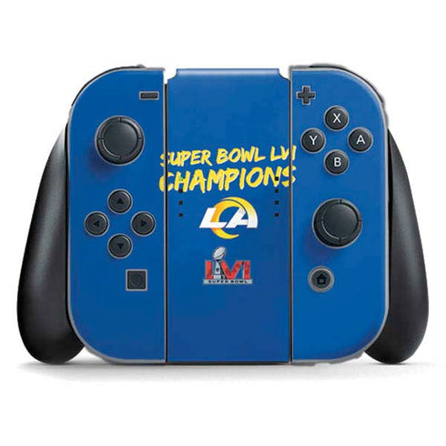 NFL Super Bowl LVI Champions Rams Nintendo Switch (2017-2021) Joy-Con Controller Skin