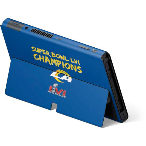 NFL Super Bowl LVI Champions Rams Nintendo Switch OLED (2021) Skin