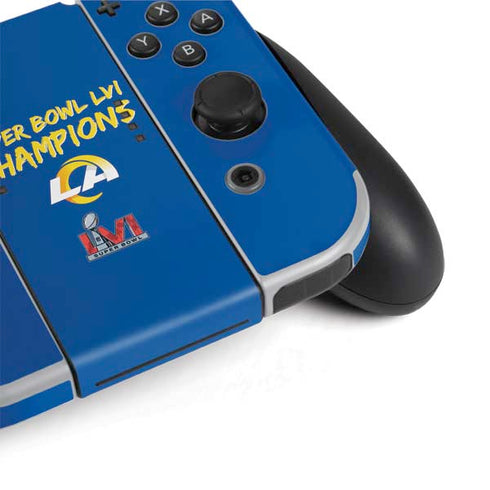 NFL Super Bowl LVI Champions Rams Nintendo Switch OLED (2021) Skin