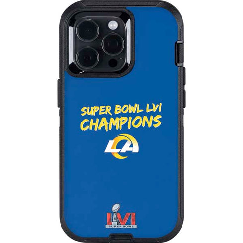 NFL Super Bowl LVI Champions Rams Otterbox Defender iPhone Skin