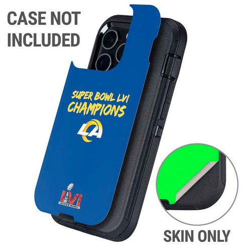 NFL Super Bowl LVI Champions Rams Otterbox Defender iPhone Skin