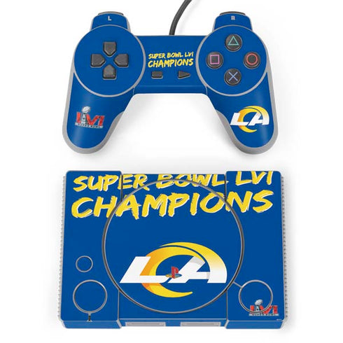 NFL Super Bowl LVI Champions Rams PlayStation Classic Bundle Skin