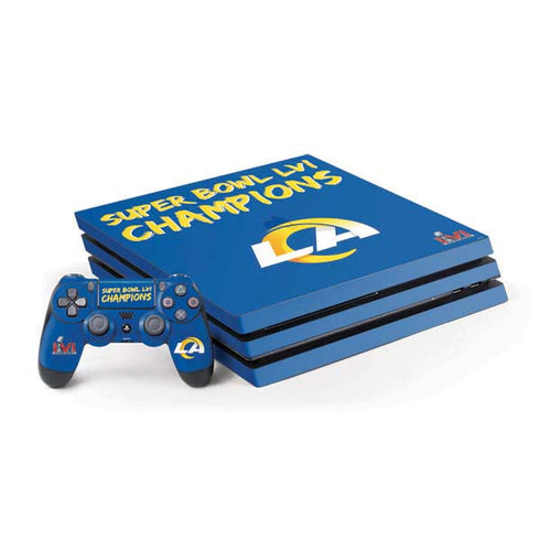 NFL Super Bowl LVI Champions Rams PS4 Pro Bundle Skin